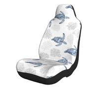 Oudrspo Marina, Hierba, Acuarela Natural, Animal Marino, Marina, Fundas Florales para Asientos de Coche, Accesorios Interiores universales para Camiones, sedanes y SUV 1