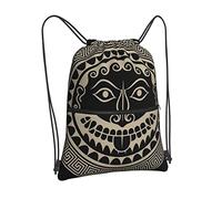 Oudrspo Mochila con cordón de Ancient GreeceHead, mochila con cordón y cremallera, mochila deportiva para gimnasio, viaje, Yoga, mochila para hombres y mujeres