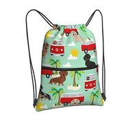 Oudrspo Mochila con cordón Shannon On Weenie Dogs Rock, mochila con cordón y cremallera, mochila deportiva para gimnasio, viaje, Yoga, mochila para hombres y mujeres