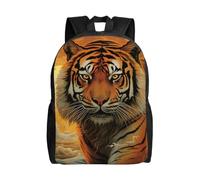 Oudrspo Mochila de viaje Rising Sun Tiger, impermeable, ligera, informal, para el día a día, clásica y bonita, para portátil, para hombres y mujeres.