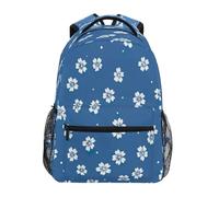 Oudrspo Mochila impermeable para portátil Fresh Style Floral Fragments, ideal para viajes, la universidad o el día a día. Mochila ligera y resistente para el trabajo, para hombres y mujeres.