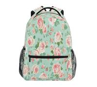 Oudrspo Mochila impermeable para portátil Fresh Style Floral Fragments, ideal para viajes, la universidad o el día a día. Mochila ligera y resistente para el trabajo, para hombres y mujeres.