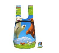 Oudrspo Mochila plegable Happy Llama Alpaca de 43 cm | Mochila plegable de viaje y senderismo, reutilizable y compacta para acampar, para hombres y mujeres.