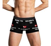 Oudrspo My Heart Belongs to You Calzoncillos Tipo bóxer para Hombre, Ropa Interior Transpirable de Secado rápido, Cintura elástica, Pantalones