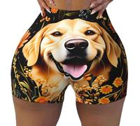 Oudrspo Pantalones Cortos Water Moose para Mujer, Pantalones Cortos de Entrenamiento de Cintura Alta, Control de Abdomen, Pantalones Cortos de Yoga para Ciclistas.