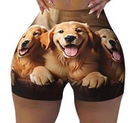 Oudrspo Pantalones Cortos Water Moose para Mujer, Pantalones Cortos de Entrenamiento de Cintura Alta, Control de Abdomen, Pantalones Cortos de Yoga para Ciclistas.