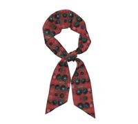 Oudrspo Pañuelo largo de seda para mujer con estampado de armas biológicas, multifuncional, ideal para citas, viajes y fotografía, y un regalo estupendo.