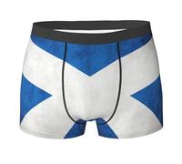 Oudrspo Ropa Interior para Hombre Transpirable y Ligera, bóxers para Hombre con Bandera Escocesa, con Cintura elástica | Transpirable, Suave, de Secado rápido