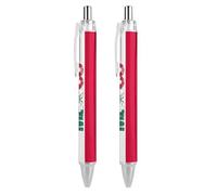 Oudrspo style-2 - Bolígrafos retráctiles con la bandera de Puerto Rico para diario, bolígrafos de escritura de tinta negra suave, bonito juego de regalo de suministros de oficina, 2 unidades