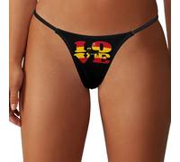 Oudrspo Tanga de Mujer con diseño de Toro de Lidia español, Ropa Interior de Tiro bajo con Espalda en T