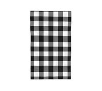 Oudrspo Toalla de Mano a Cuadros Blanca y Negra, Toalla Decorativa, Regalo de Calentamiento para baño, Cocina, baño, SPA, Gimnasio