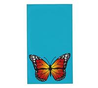 Oudrspo Toalla de Mariposa monarca 27.5x16 Pulgadas Toalla de Mano Absorbente Agradable a la Piel Washcolth