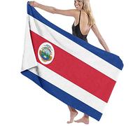 Oudrspo Toalla de Playa de Microfibra sin Arena de Secado rápido súper Absorbente Toallas Grandes de Gran tamaño Manta Bandera de Costa Rica