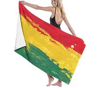 Oudrspo Toalla de Playa de Microfibra sin Arena de Secado rápido súper Absorbente Toallas Grandes de Gran tamaño Manta Colorida Bandera de Jamaica