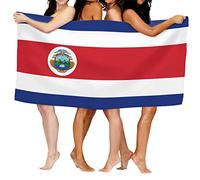 Oudrspo Toallas de Baño Ligeras Máxima Suavidad y Alta Absorbencia Toallas de Baño Secado Rápido Toallas para Piscina, SPA y Gimnasio (Bandera de Costa Rica)