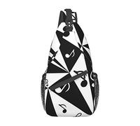 Oudrspo Trotting Flat Coated Retrievers Paw Unisex Casual Diagonal Chest Bag,Bolso bandolera multiusos Viaje Senderismo Daypack