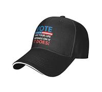Oudrspo Vote Like Your Life Depends On It (It Does) Vote Future Ajustable Sandwich Dad Casquette para Hombres y Mujeres, Color Negro