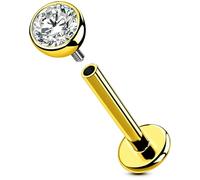 OUFER Body Piercing 16G Internally Titanium Labret Piercing Jewellery Gold Helix Earrings Piercing 6/8/10/12mm Cartilage Earring Jewellery Tragus Conch Stud Bars
