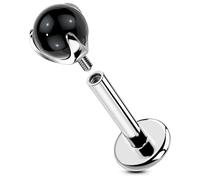 OUFER Body Piercing 16G Titanium Internally Helix Piercing Jewellery Labret Lip Stud Earring Bar Tragus Earring Conch Piercing Stud