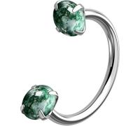 OUFER Body Piercing 18G Titanium Horseshoe Nose Ring Internally Threaded CZ Septum Piercing 6mm/7mm/8mm Cartilage Earring Piercing Jewelry with 8 Colors for Nose Helix Tragus Lip
