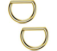 OUFER Body Piercing 2 barras de titanio para pezón de 14 G, piercing para pezón, joyería para pezón para mujeres y hombres, barra de piercing de pezón de 14 mm