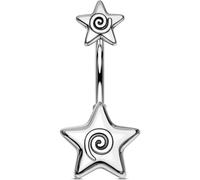 OUFER Body Piercing Belly Button Bars 316L Surgical Steel Belly Bar 14G Navel Bars Belly Button Piercing Jewellery 10MM Navel Belly Button Rings