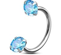 OUFER Body Piercing Horseshoe Nose Ring Hoops 20G Nostril Piercing Jewellery Titanium Septum Rings Internally Helix Tragus Daith Lip Eyebrow Earring Piercings Jewelry Women Men 6mm/7mm/8mm