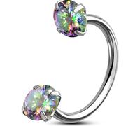 OUFER Body Piercing Horseshoe Ring: Nose Hoops 20G Nostril Piercing Jewellery Titanium Septum Rings Internally Helix Tragus Daith Lip Eyebrow Earring Jewelry Women Men 6-8mm