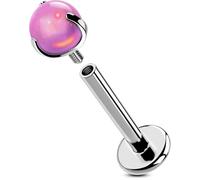 OUFER Body Piercing Internally Labret Piercing Jewellery 16G Lip Tragus Stud Bar 6/8mm Helix Tragus Conch Piercings Titanium Medusa Monroe Flat Back Earrings