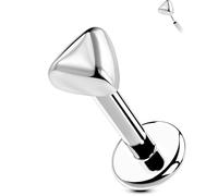 OUFER Body Piercing Labret jewellery Titanium Labret Studs 16G/18G Lip Studs Cartilage Flat back Earring Threadless Monroe Lip Helix Conch Tragus Earring Piercing 6/8mm
