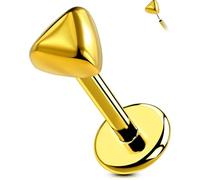 OUFER Body Piercing Labret jewellery Titanium Labret Studs 16G/18G Lip Studs Cartilage Flat back Earring Threadless Monroe Lip Helix Conch Tragus Earring Piercing 6/8mm