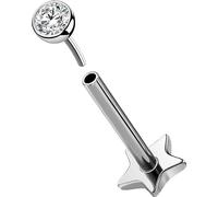 OUFER Body Piercing Lip Bar Push in Cartilage Earrings Stud 16G Titanium 5/6/8/10/12mm Helix Tragus Conch Lip Labret Piercing Jewellery
