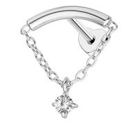 OUFER Body Piercing Lip Studs Labret Bars Titanium 6/8mm Silver Gold Helix Tragus Stud Piercing Jewellery Internally Threaded Flat Back Earring Women Men