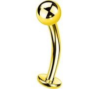 OUFER Body Piercing Navel Bar Piercing Jewellery Titanium Belly Button Ring 14G Navel Jewelry 10/12/14/16MM Internally Threaded Navel Barbell Flat Back Belly Piercing