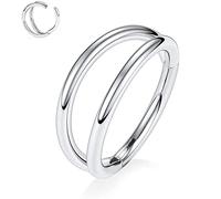 OUFER Body Piercing Pendientes de hélice 16G para cartílago Piercing de hélice aro de segmento con bisagras Anillo de Acero quirúrgico Anillo de Nariz para tabique Tragus daith
