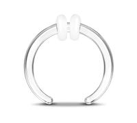 OUFER Body Piercing Septum Hoop: C Shape Glass Pincher Tapers Stretching Piercing Jewelry Nose Gauge Earring Nipple Rings 14G Women Men