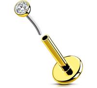 OUFER Body Piercing Titanium 18G 5/6/8/10/12mm Labret Lip Piercing Stud Threadless Tragus Conch Bar Push in Cartilage Earrings