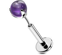 OUFER Body Piercing Titanium Helix Piercing Threadless Labret Lip Stud 16G Push in 6/8/10/12mm Tragus Conch Lobe Earrings Jewellery Monroe Piercings