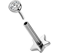 OUFER Body Piercing Titanium Push in Cartilage Earrings Stud 16G 5/6/8/10/12mm Helix Tragus Conch Lip Labret Piercing Jewellery