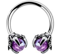 OUFER Orecchino a elica Orecchini a Ferro di Cavallo 18G Piercing al labretto in Acciaio chirurgico 316L Orecchino a elica Tragus Daith Cartílago Aro, 10 mm, Acero inoxidable