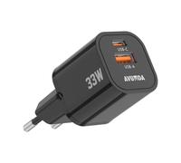 OUFUYU 33W Cargador USB-C Compacto con Dos Puertos para iPhone 15/15 Pro/15 Pro Max/14 Pro/14 Pro MAX, Pixel, Samsung Galaxy, iPad/iPad Mini