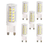 ougeer 5 unidades G9 LED bombilla 5 W equivalente a 50 W blanco frío 6000 K, 500 lm, AC220 - 240 V, intensidad no regulable cerámica