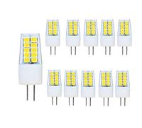 OUGEER Pack de 10 Bombillas LED de Bajo Consumo G4 3W,30 SMD 2835,luz Blanca Frio 6000K, 300 LM AC220-240V, Bombillas LED Lámparas G4