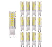 OUGEER Paquete de 12 bombillas LED G9 equivalente a 7 W 65 W blanco frío 6000 K 650 lm CA 220 - 240 V cerámica no regulable