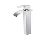 OUGOO Grifo alto baño cascada monomando lavabo grifo