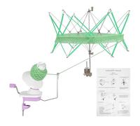 OUGPIU Bobinador de Bolas,Bobinadora Funciona a Mano de Bolas de Hilo de Gran Capacidad,Kit de Bobinado de Lana de Punto de Bobina,Niladora de Hilo