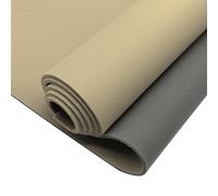 OUGPIU Tela para el Techo del Coche,Tejido de Punto con Espuma de 3mm en la Parte Trasera,Material Interior para techos de Coche/camión/SUV/RV,Reparación de Hogares,DIY (Beige, 200x140cm)