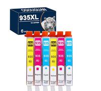 ouguan 6 x Comp COMPATIBLES Repuestos para HP 934 X L 935 X L Cartuchos de impresora con gran alcance compatible con for HP Officejet Pro 6830 6230/6230 ePrinter 6835 HP Officejet 6820 6812 6815
