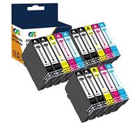 Ouguan 603 XL Cartucho de Tinta Compatible para epson 603xl Multipack para Epson XP-2100 XP-3100 XP-2150 XP-4510 WF-2630 XP-3150 WF-2630 WF-2810(6 Negros, 3 Cian, 3 Magenta, 3 Amarillo)