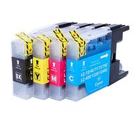 Ouguan - Cartuchos de tinta compatibles con Brother LC1100 LC980 para impresora Brother MFC-290C MFC-490CW MFC-5490CN DCP-145C DCP-165C MFC-6490CW MFC-490CN MFC-5890CN